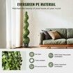 2 Pack 152.4cm Artificial Boxwood Topiary Tree Faux Plant UV Decor In/Outdoor