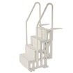4-Step White Robust Pool Ladder of 2 Handrails for 1219.2-1371.6 mm Pools