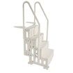 4-Step White Robust Pool Ladder of 2 Handrails for 1219.2-1371.6 mm Pools