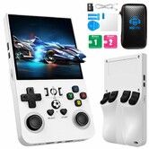 R36MAX Retro Handheld Game Console with 64G Built-in 18000+ Classic Games,Portable Hand Held Open Source Linux System 4.0-in 4k HD IPS Screen Video Player
