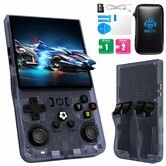 R36MAX Retro Handheld Game Console with 64G Built-in 18000+ Classic Games,Portable Hand Held Open Source Linux System 4.0-in 4k HD IPS Screen Video Player