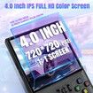 R36MAX Retro Handheld Game Console with 64G Built-in 18000+ Classic Games,Portable Hand Held Open Source Linux System 4In 4k HD IPS Screen Video Player