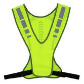 Reflective Running Vest Gear with Pocket for Women Men Kids, Safety Reflective Vest Bands for Night Cycling Walking Bicycle Jogging