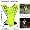 Reflective Running Vest Gear with Pocket for Women Men Kids, Safety Reflective Vest Bands for Night Cycling Walking Bicycle Jogging