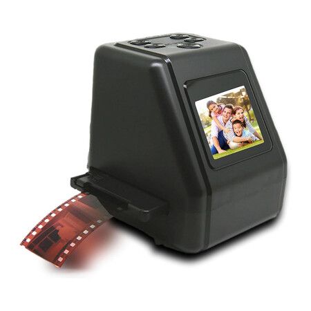 Film and Slide Scanne, All in 1 Film and Slide Scanner Converts 35mm 135 110 126 and Super 8 Films, Slides, Negatives to Digital JPG Photos