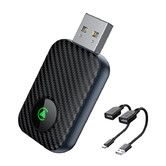 2-in-1 Wireless CarPlay Adapter Android Auto Adapter Plug and  Play, Convert Wired to Wireless Apple Car Play Dongle