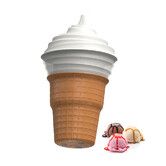 Small DIY Home Creative Homemade Ice Cream Machine Fully Automatic Mixing Yogurt Machine