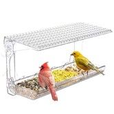 Outdoor Transparent Window Bird Feeder House Strong Suction Cup Installation