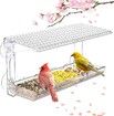 Outdoor Transparent Window Bird Feeder House Strong Suction Cup Installation