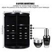 Make Up Organiser Storage Box,360 Degree Rotation Dressing Table Skincare Storage Cosmetic Box For Dresser,Bathroom,Bedroom Color Black