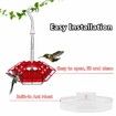 Sherem Hummingbird Feeder,Shirem Hummingbirds Feeder,Ant and Bee Proof,Easy to Clean and Refill