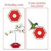 Sherem Hummingbird Feeder,Shirem Hummingbirds Feeder,Ant and Bee Proof,Easy to Clean and Refill