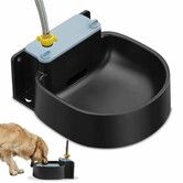 Dog Automatic Water Bowl,2.2L Dog Water Bowl Dispenser, 74.4 OZ Outdoor Dog Water Bowl Auto Fill Waterer Float Valve Bowl