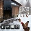Automatic Chicken Coop Door, New Automatic Chicken Door with Timer LCD Screen, Run Chicken Door Anti-Pinch IPX3 Weatherproof