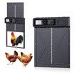 Automatic Chicken Coop Door, New Automatic Chicken Door with Timer LCD Screen, Run Chicken Door Anti-Pinch IPX3 Weatherproof