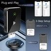 Mini Wireless Carplay & Android Auto Adapter 2 in 1,Clear The Memory Function,Fast Stable Connection,No Delay,for 2016+ Cars iOS 12+ Android 11+ (Black)