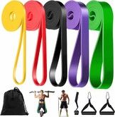 Resistance Bands,5 Pack Sports Elastic Band,Assist Straps For Pull Ups,Resistance Bands For Exercise,Elastic Bands For Exercise At Home Or Gym