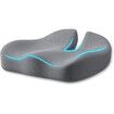 Seat Cushion, Large Memory Foam Cushion for Office Chair Cushions, Ergonomic Cushions Pad Pillow for Pressure Relief Sciatica and Long Sitting,Grey