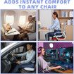Seat Cushions for Office Chairs, Cushion for Long Sitting, Coccyx Cushion for Tailbone Press Relief, Memory Foam Seat Car Chair Cushion, Black