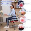 Seat Cushions for Office Chairs, Cushion for Long Sitting, Coccyx Cushion for Tailbone Press Relief, Memory Foam Seat Car Chair Cushion, Black