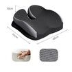 Seat Cushions for Office Chairs, Cushion for Long Sitting, Coccyx Cushion for Tailbone Press Relief, Memory Foam Seat Car Chair Cushion, Black