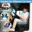 Seat Cushion Memory Foam Pads for Truck Driver Office Chair Cushion Home Chair Cushion Car Non Slip Pad Sitting Ergonomic Cushions for Office, Dark Grey