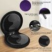 20 Capacity CD DVD Case Holder Portable Wallet Storage Organizer, Protective Storage Holder for Car Travel, Purple