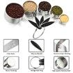 Measuring Cups and Spoons set of 17 Stainless Steel Measuring Cups Double Sided Magnetic Spoons Color Black