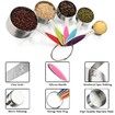 Measuring Cups and Spoons set of 17 Stainless Steel Measuring Cups Double Sided Magnetic Spoons Color Raindow