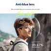Black Sliver Border AI Smart Bluetooth Glasses Titanium Frame Wireless MultiFunction Driving Call