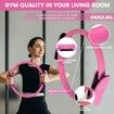 13 Pcs Pilates Rings Set For Home Gym Workouts Including Pilates Ball,Yoga Ring And Resistance Bands For Women Color Pink