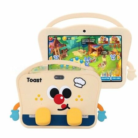 Kids Tablet 8Inch Android 13 6GB RAM 128GB Storage 4CORES 2+5MP Camera Time Limits Age Filters Parental Controls Boys Girls Blue Holiday Gifts  Home School