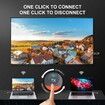 Wireless HDMI Transmitter Receiver Plug and Play with 5G,HD Extender Kit Support USB C Streaming Video Audio to Monitor from Laptop Camera STB,Orange
