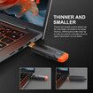 Wireless HDMI Transmitter Receiver Plug and Play with 5G,HD Extender Kit Support USB C Streaming Video Audio to Monitor from Laptop Camera STB,Orange