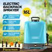 16L Electric Backpack Sprayer Disinfection Garden Watering Weed Remover 12V Rechargeable Battery Powered Herbicide Car Wash Knapsack Motor Auto Mixing