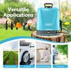 16L Electric Backpack Sprayer Disinfection Garden Watering Weed Remover 12V Rechargeable Battery Powered Herbicide Car Wash Knapsack Motor Auto Mixing