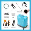 16L Electric Backpack Sprayer Disinfection Garden Watering Weed Remover 12V Rechargeable Battery Powered Herbicide Car Wash Knapsack Motor Auto Mixing