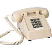 Classic Vintage Cord Phones for Landline Old Telephone with Mechanical Ringer Volume Control Retro Analog Desk Phone for Home House School,Beige