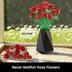 Rose Flowers Bouquet Building Set 960pcs Artificial Roses Botanical Collection Home Decor Perfect Birthday Valentines Gift Day Gifts Compatible with Lego