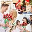 Rose Flowers Bouquet Building Set 960pcs Artificial Roses Botanical Collection Home Decor Perfect Birthday Valentines Gift Day Gifts Compatible with Lego