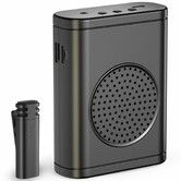 Wireless Voice Amplifier with Wireless Lavalier Microphone,Bluetooth Speaker,PA System,Support USB TF SD Card,Cordless Mic for Teacher,Streaming