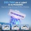 Mattress Vacuum Cleaner Bed Vacuum with 13Kpa Suction Power UV-C Light Ultrasonic Heating Min Single Brushroll Rotation