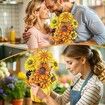 Sunflower Building Set Flowers with Vase Van Gogh Botanical Collection 1009pcs Compatible with Lego Ideal for Home and Office Decor Art Lover's Gift