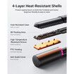 Cordless Hair Straightener and Curler 2 in 1, Mini Curling Iron Straightener Combo with 5000mAh Battery, USB-C Rechargeable, 15s Fast Heating