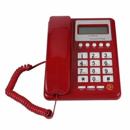 Corded Large FONT Destop Phone Caller ID Call Waiting LCD display Landline Phones Home Free Calling Office Hotel Senior Aid  Black