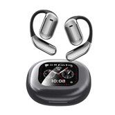 AI Translation Earbuds Real Time,144 Language Translator Over Ear Earbuds, Intelligent Touch Screen Open Bluetooth Earphones Bluetooth 5.4