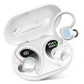 Wireless Earbuds Sport, Bluetooth 5.3 Headphones Bass HiFi Stereo Over EarBuds, IP7 Waterproof,White