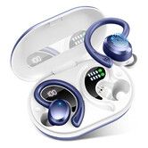 Wireless Earbuds Sport, Bluetooth 5.3 Headphones Bass HiFi Stereo Over EarBuds, IP7 Waterproof,Dark Blue