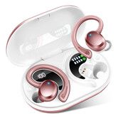 Wireless Earbuds Sport, Bluetooth 5.3 Headphones Bass HiFi Stereo Over EarBuds, IP7 Waterproof,Rose Gold