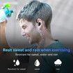 Wireless Earbuds Sport, Bluetooth 5.3 Headphones Bass HiFi Stereo Over EarBuds, IP7 Waterproof,Black